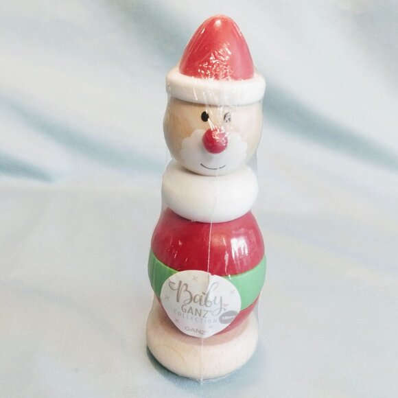 Baby Ganz Collection-Wooden-Stackable Rings-Snowman-NIP. - Picture 2 of 8